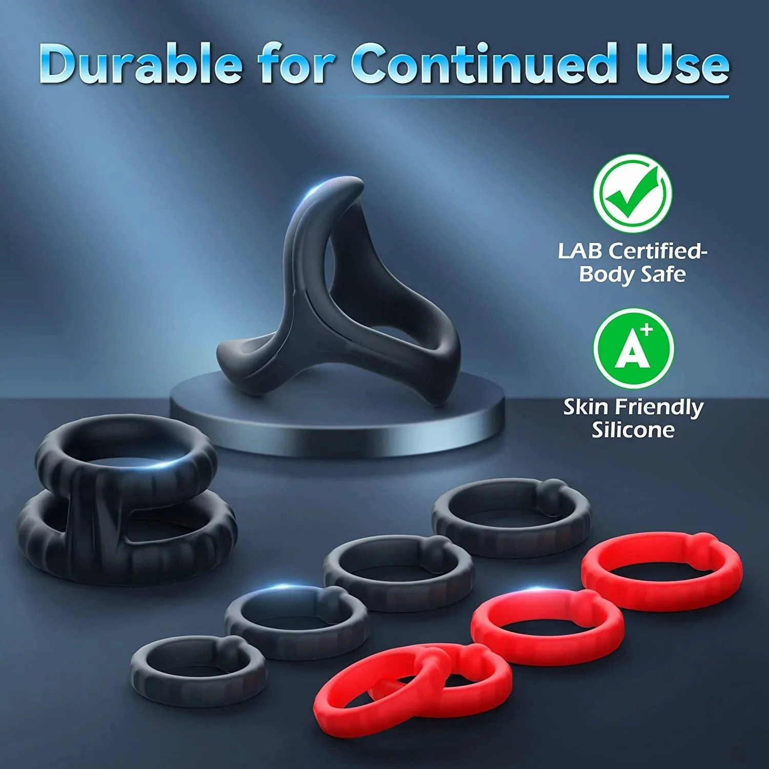 10 PCS Men’s Rings Penis Sleeve Shaft