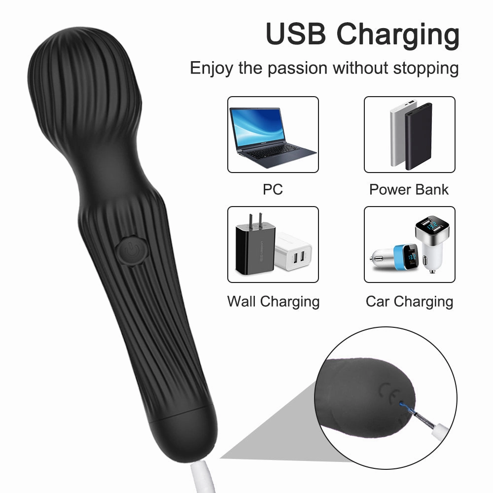 18 Speeds Powerful Dildo Vibrator AV Magic Wand G-Spot Massager Sex Toys