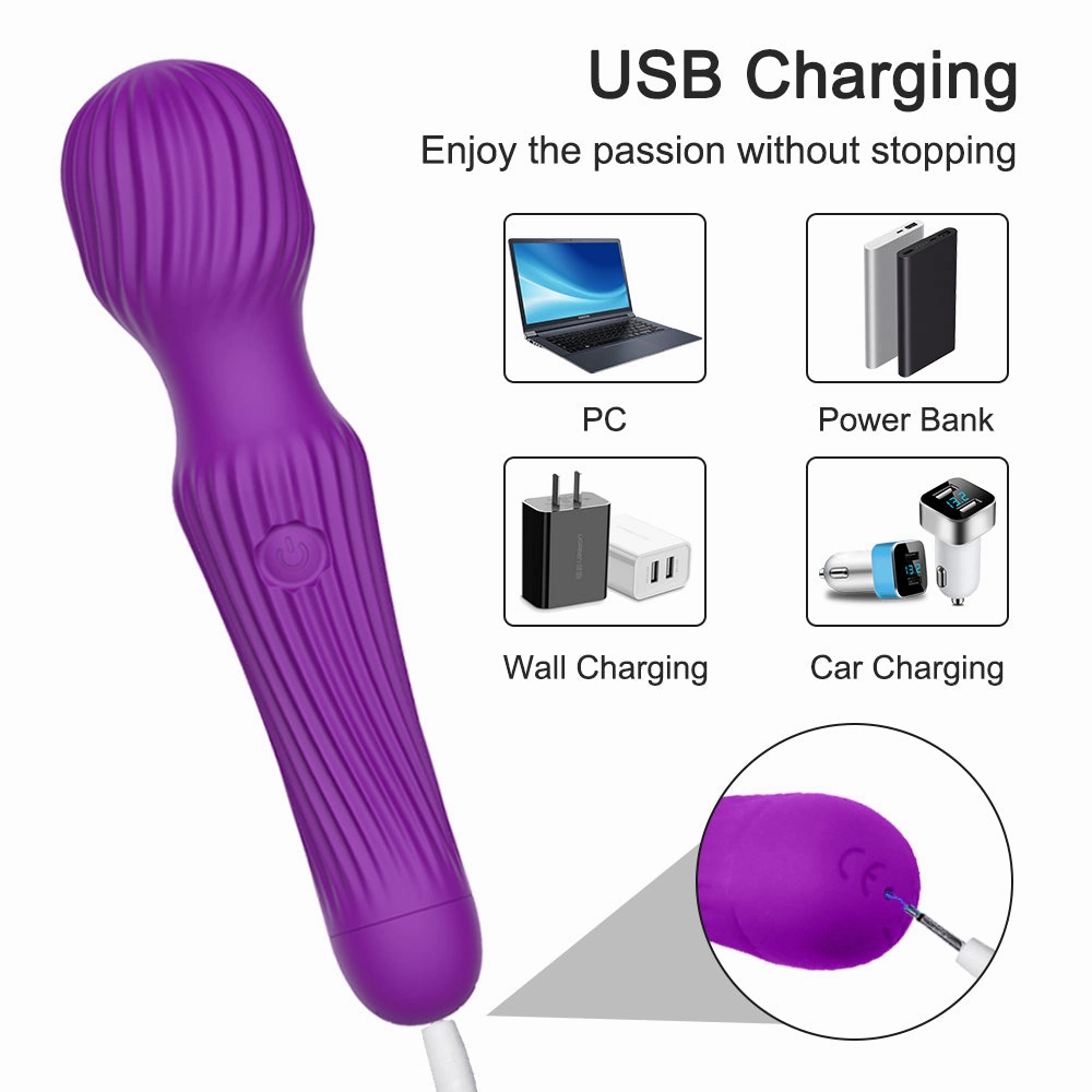 18 Speeds Powerful Dildo Vibrator AV Magic Wand G-Spot Massager Sex Toys