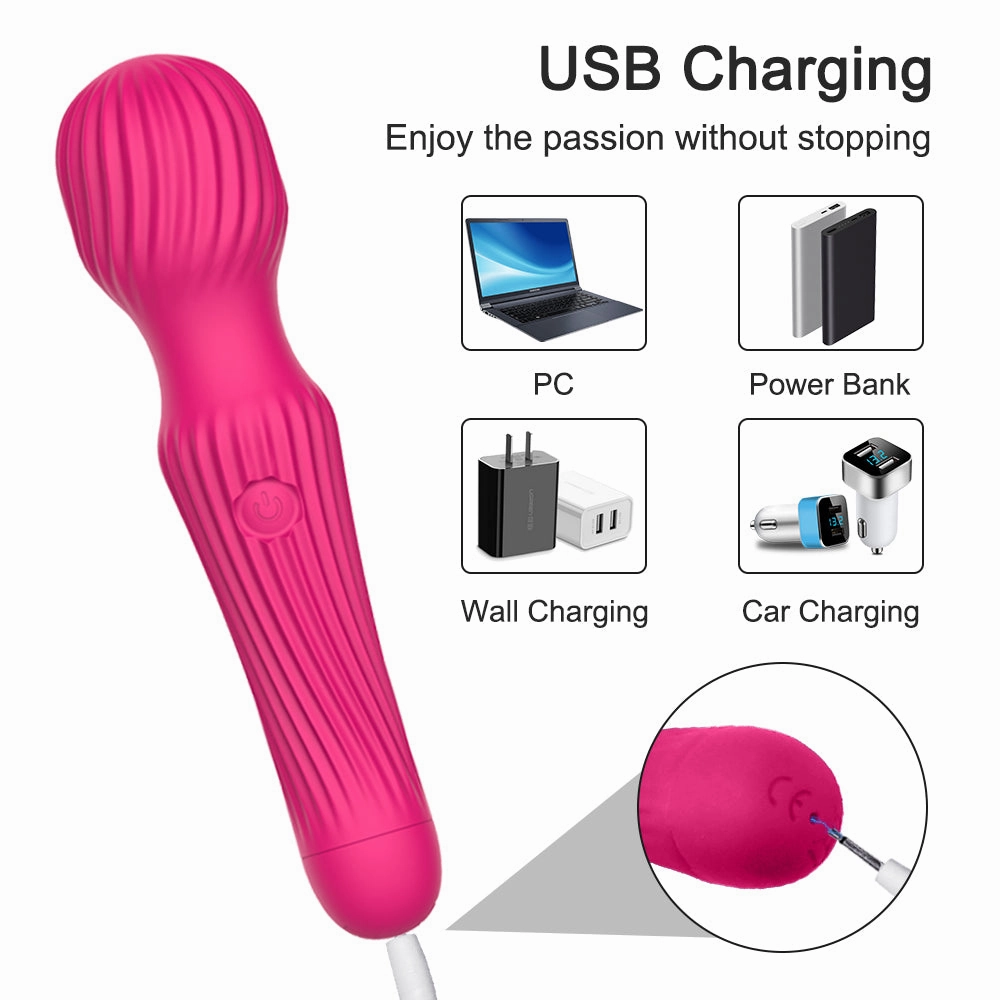 18 Speeds Powerful Dildo Vibrator AV Magic Wand G-Spot Massager Sex Toys