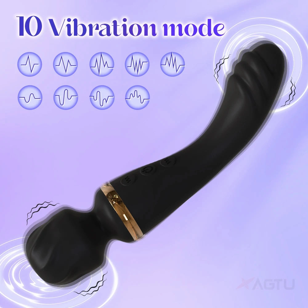 20-Speed Powerful Vibrator: AV Magic Sex Wand for Clitoris & G-Spot Stimulation