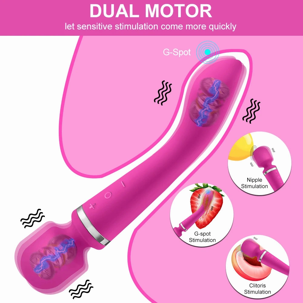 20-Speed Powerful Vibrator: AV Magic Sex Wand for Clitoris & G-Spot Stimulation
