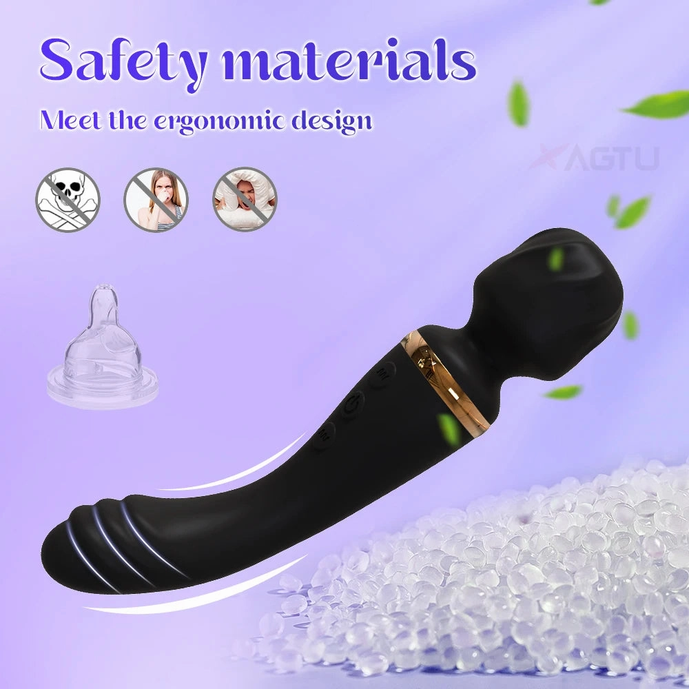 20-Speed Powerful Vibrator: AV Magic Sex Wand for Clitoris & G-Spot Stimulation