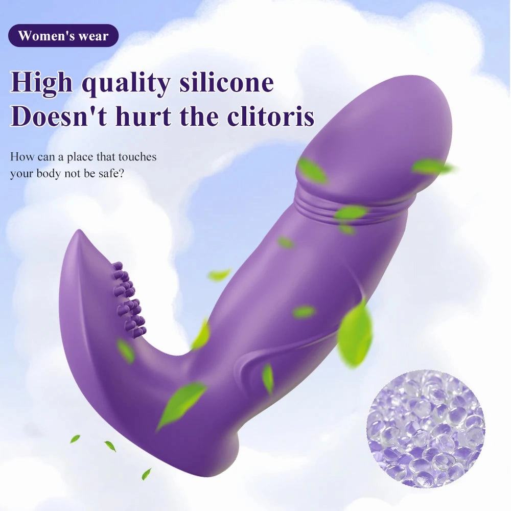 3-In-1 Clit Vibrator Sucking, Vibrating & Wiggling Vibrating Pantie