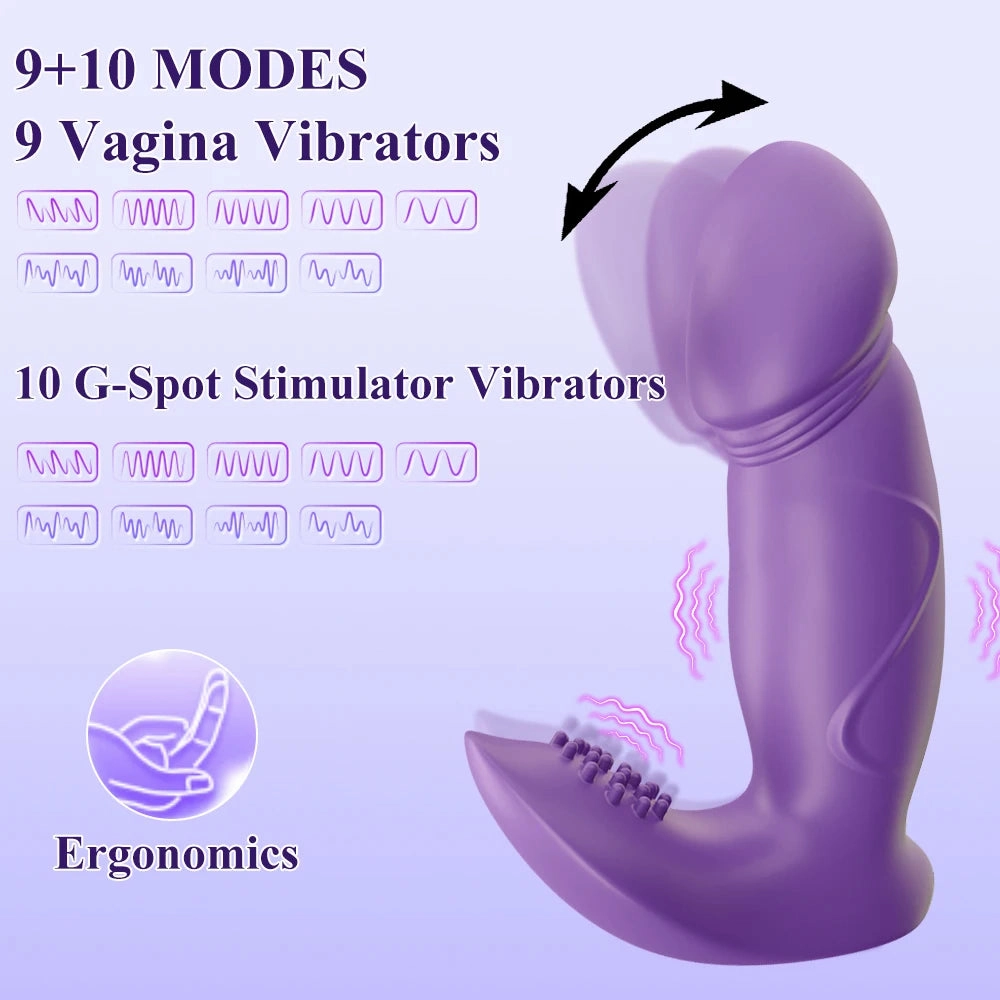 3-In-1 Clit Vibrator Sucking, Vibrating & Wiggling Vibrating Pantie