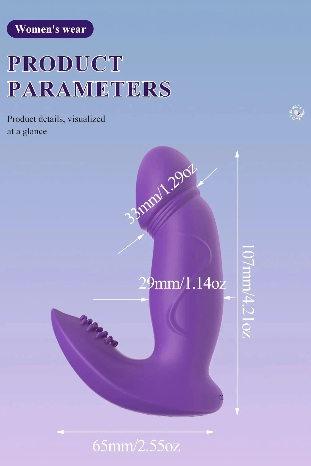 3-In-1 Clit Vibrator Sucking, Vibrating & Wiggling Vibrating Pantie