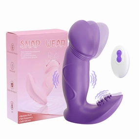 3-In-1 Clit Vibrator Sucking, Vibrating & Wiggling Vibrating Pantie