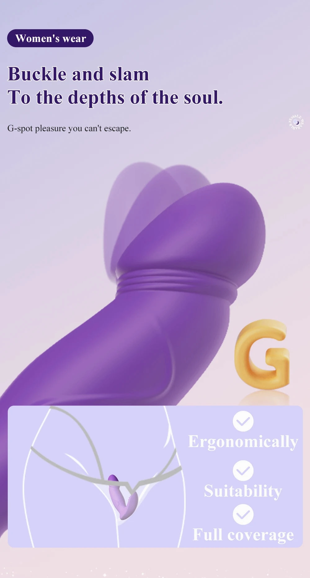 3-In-1 Clit Vibrator Sucking, Vibrating & Wiggling Vibrating Pantie