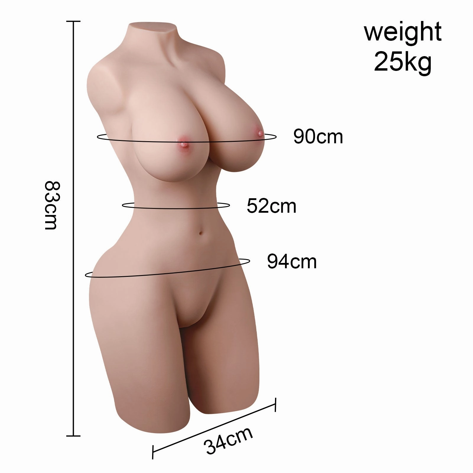 55.1 lb Female Torso