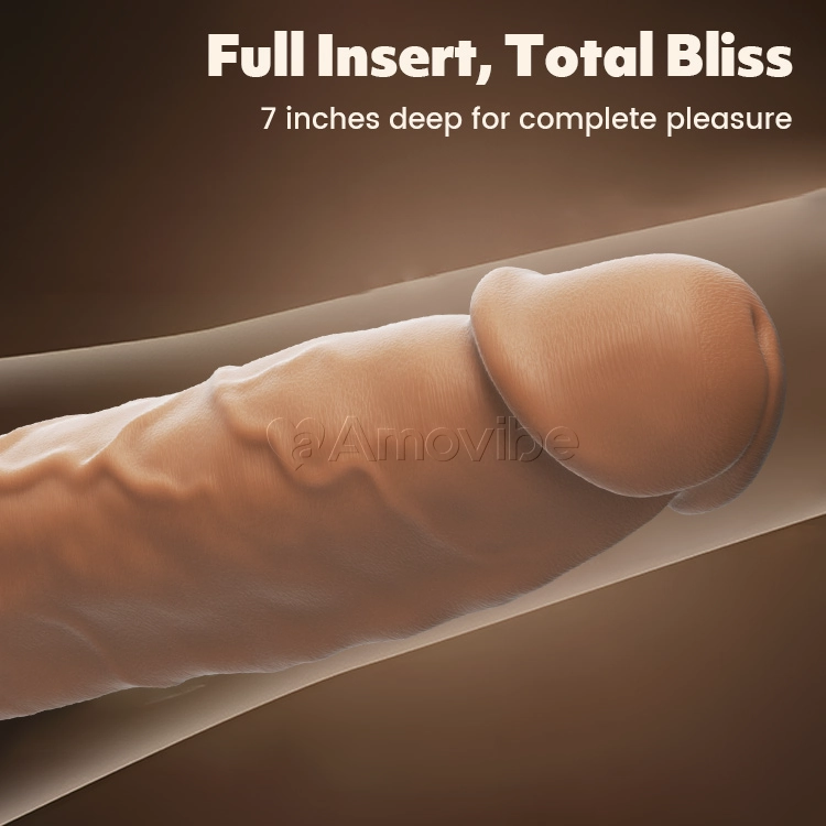 7-Inch Realistic Silicone Dildo with Strong Suction for G-Spot, and Anal Pleasure