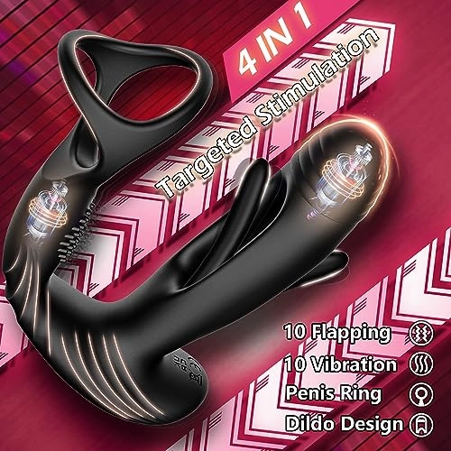 -Anal Toys with 10 Flapping & Vibration Settings