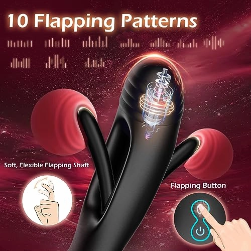 -Anal Toys with 10 Flapping & Vibration Settings