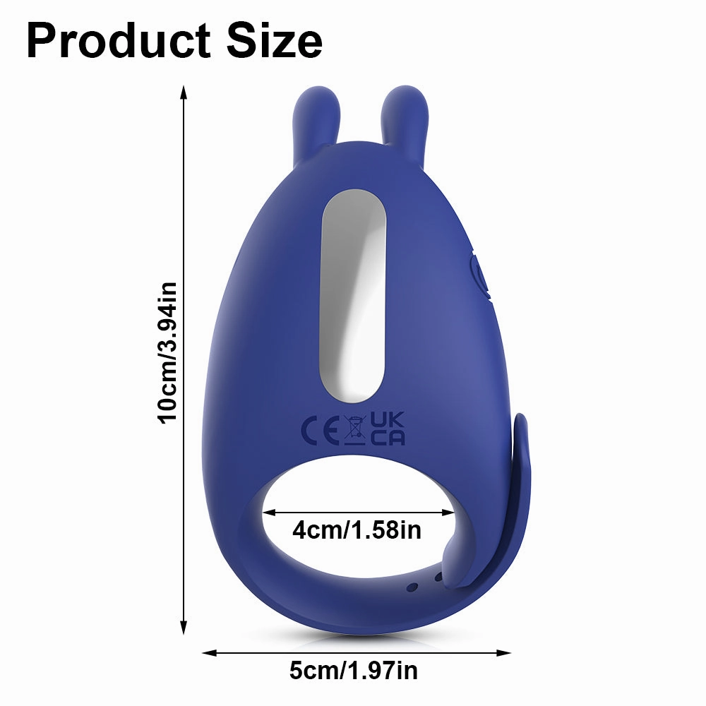 Adjustable Cock Ring for Men 7 Vibrating Modes Penis Rings for Ejaculation Delay with Testis Stimulation Sex Toys for Couples