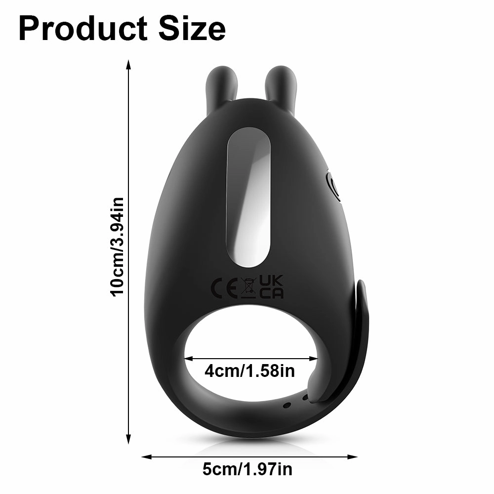 Adjustable Cock Ring for Men 7 Vibrating Modes Penis Rings for Ejaculation Delay with Testis Stimulation Sex Toys for Couples