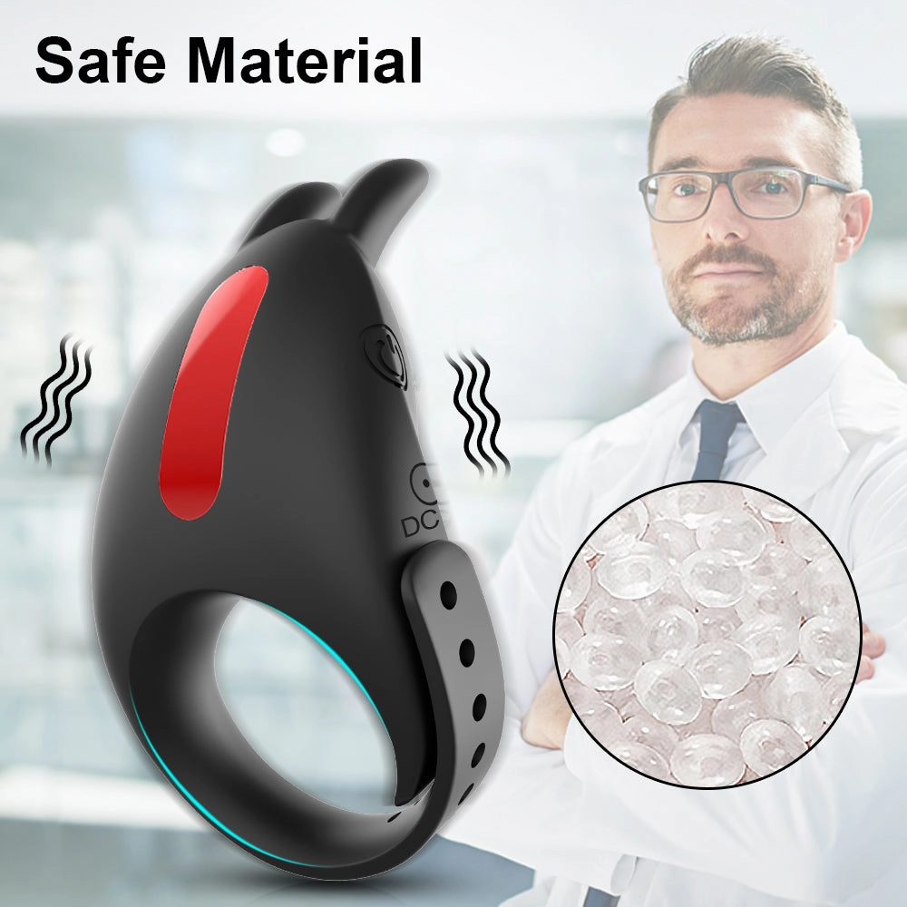 Adjustable Cock Ring for Men 7 Vibrating Modes Penis Rings for Ejaculation Delay with Testis Stimulation Sex Toys for Couples