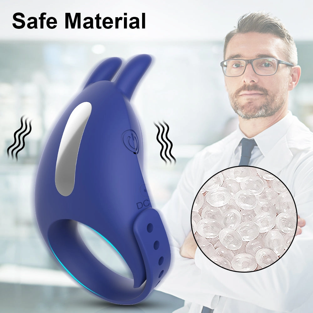 Adjustable Cock Ring for Men 7 Vibrating Modes Penis Rings for Ejaculation Delay with Testis Stimulation Sex Toys for Couples