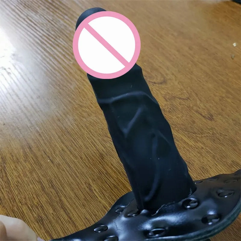 Adjustable Mouth Gag with Dildo Thrusting Kinky Toy for SM