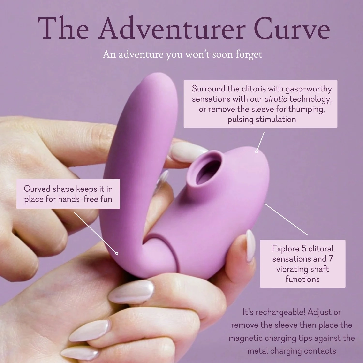 Adventurer Curve - BEST SELLER! - IN STOCK - 49 LEFT! - Pure Romance