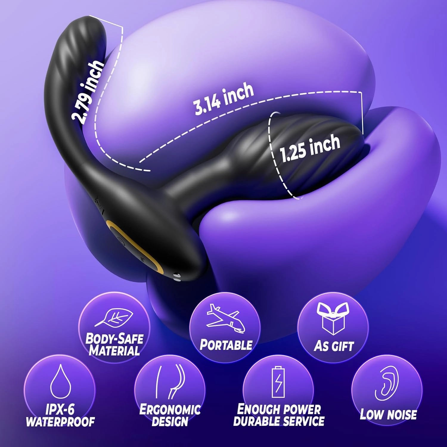 Anal Toys with 10 Rotating & 10 Vibrating Patterns
