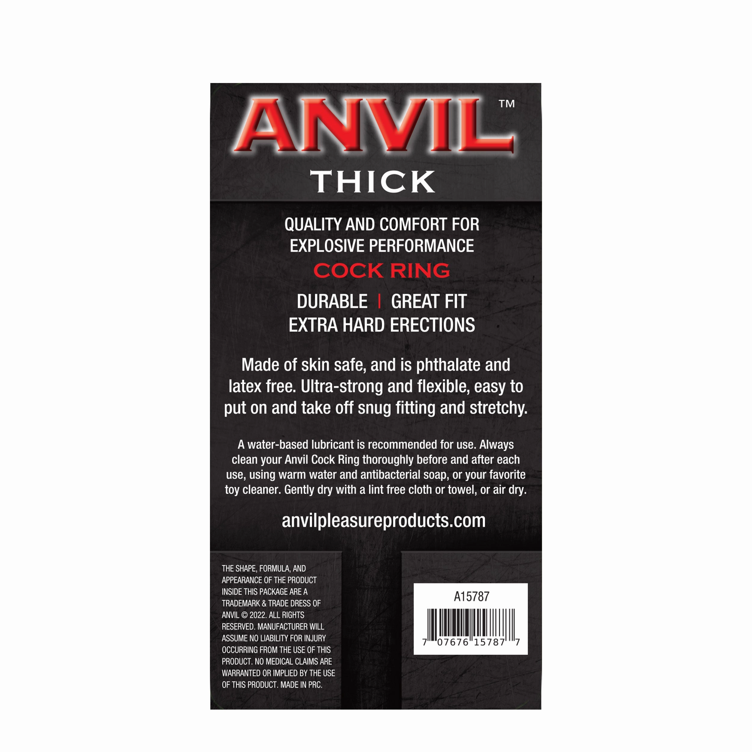 Anvil White Thick Cock Ring