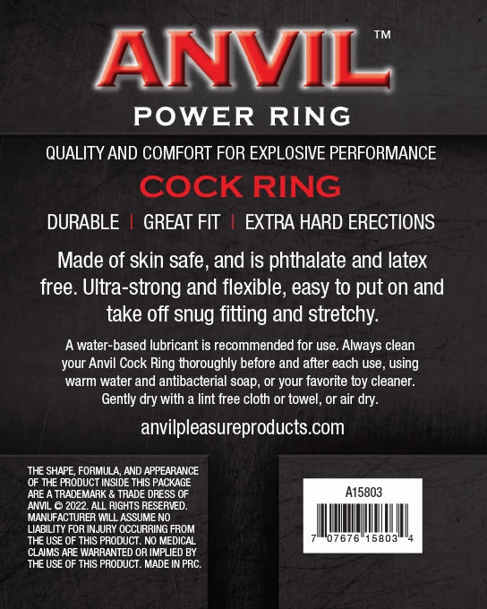 Anvil Yellow/Black Power Ring