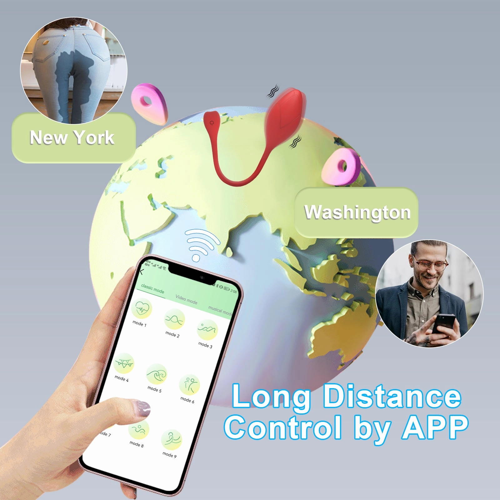 App Bluetooth Remote Control Rose Vibrators Egg for Women  G Spot Vibrating