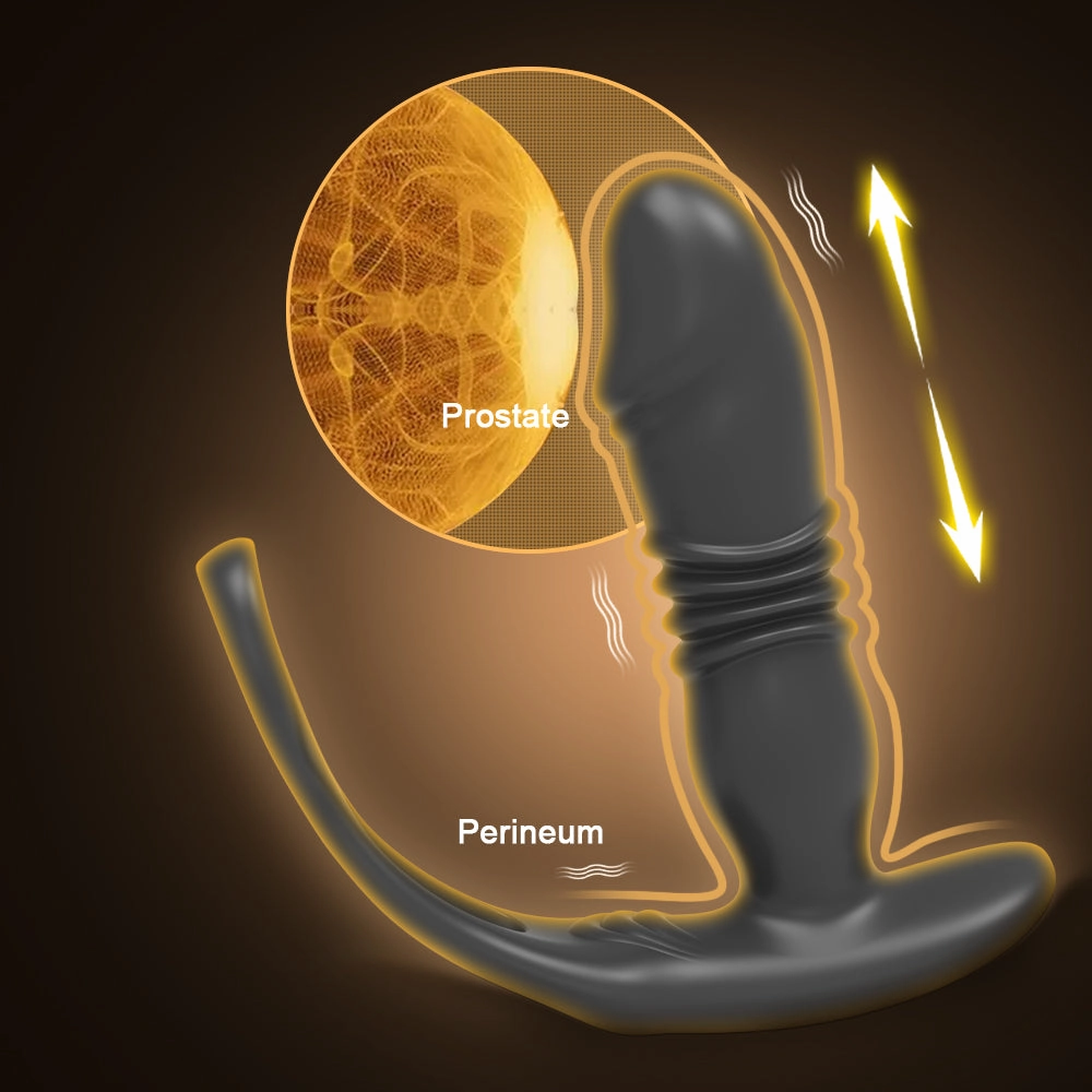 APP Control Telescopic Butt Plug Anal Vibrator Men Ass Anal Dildo