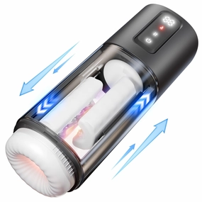 Automatic Male Masturbator with 10 Vibrations, 6 Rubbing & 2 Heating Modes