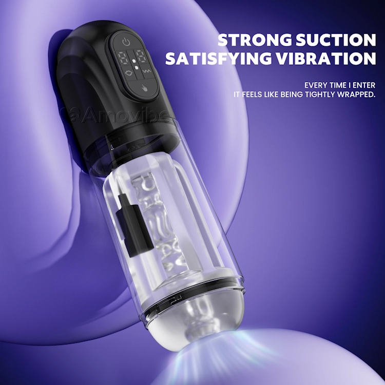 Automatic Sucking Male Masturbator with Vibrating Motor System