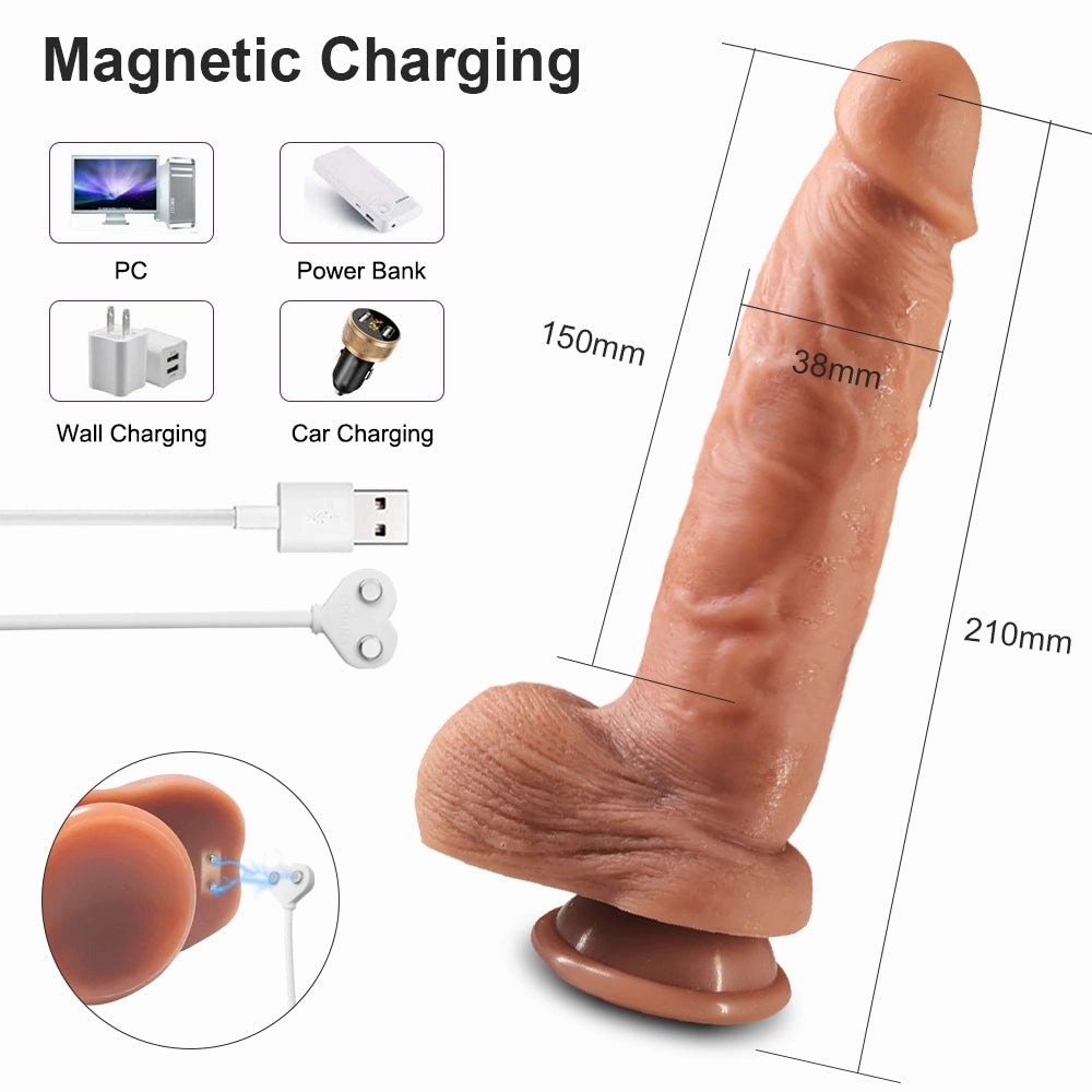 Blender - Rotating & Thrusting & Vibrating & Heating Dildo with Suction Stand
