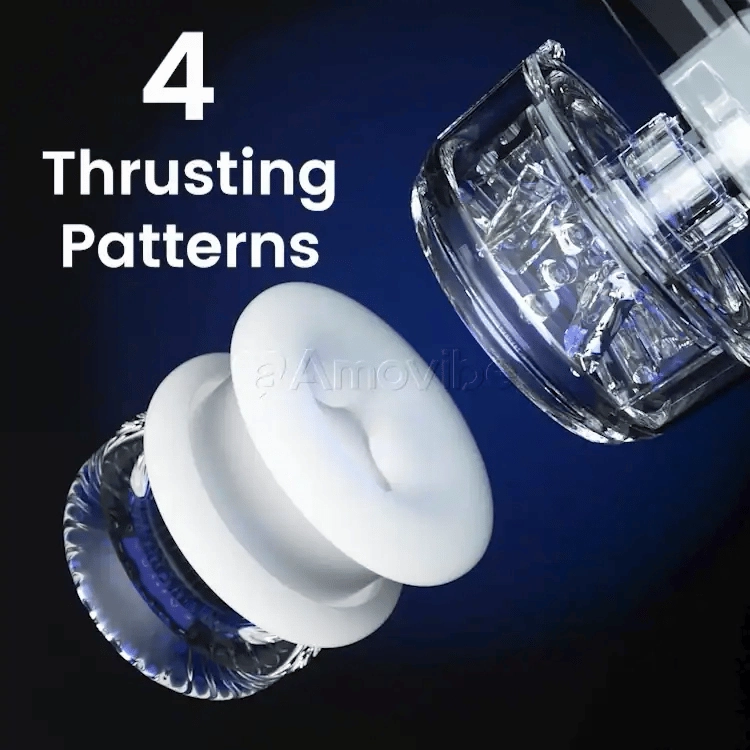 BlowMaster - Thrusting & Rotating Male Masturbator with 4 Settings & 4 Speeds