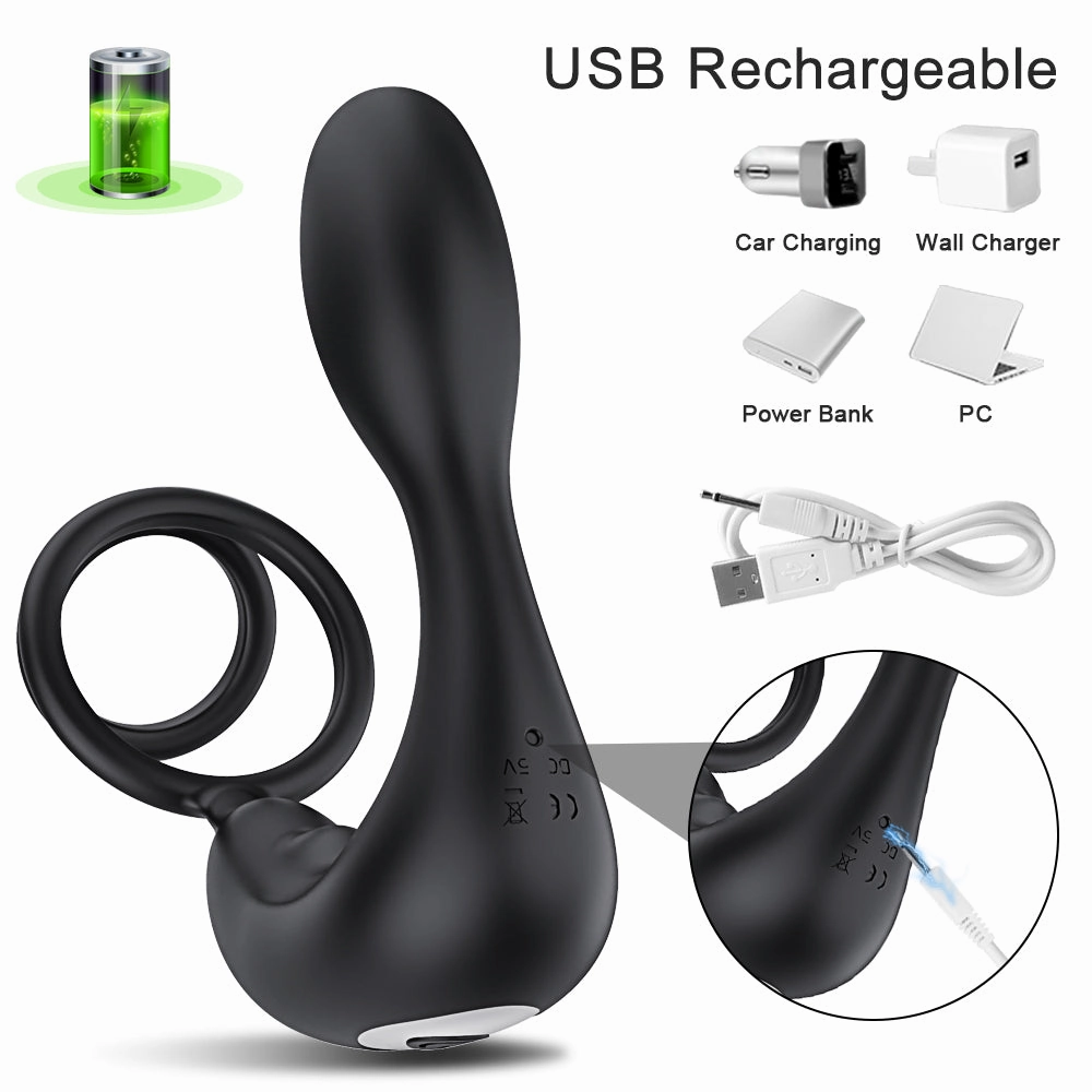 Bluetooth Vibrating Male Prostate Massager Anal Sex Toy APP Vibrator for Men Butt Plug Couples Game