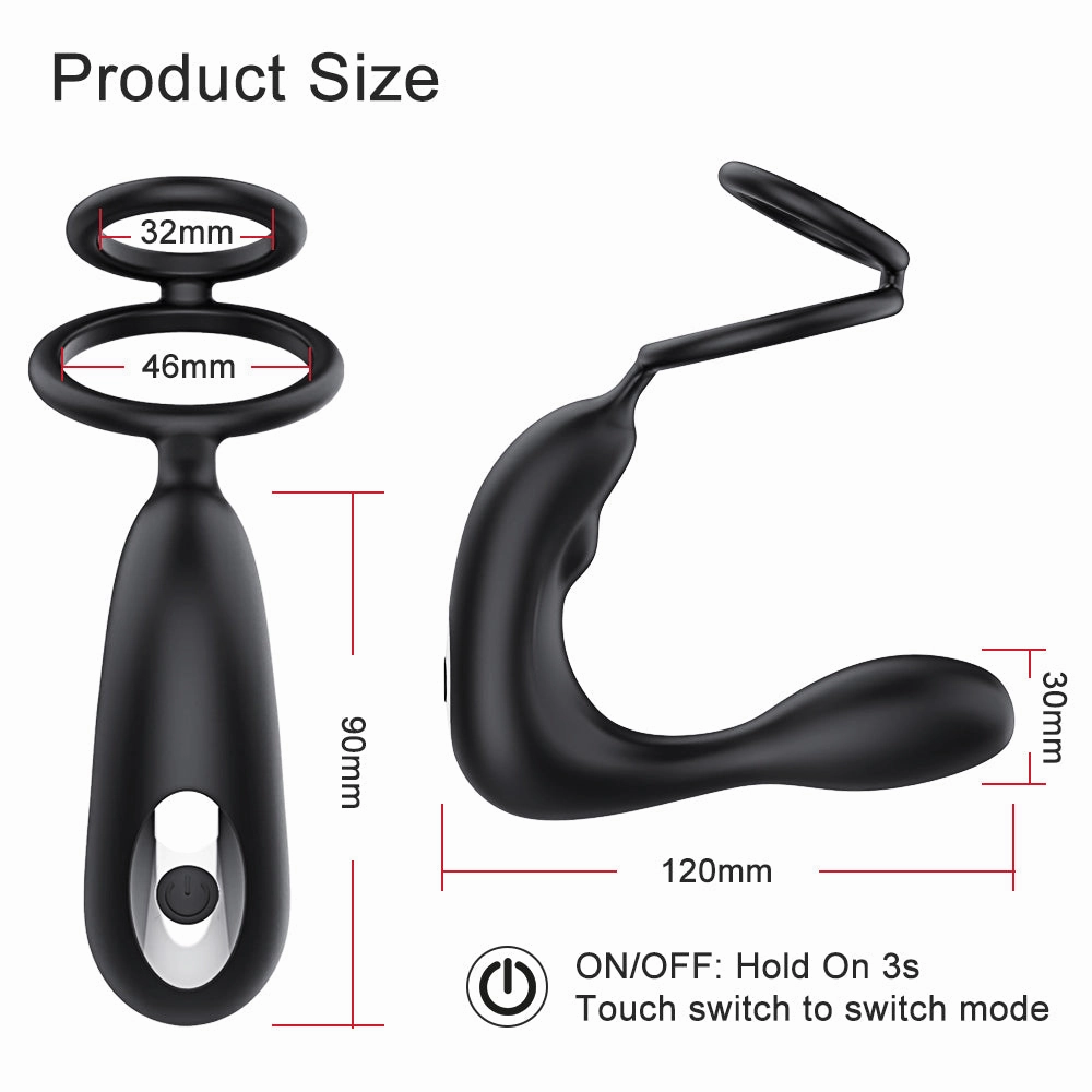 Bluetooth Vibrating Male Prostate Massager Anal Sex Toy APP Vibrator for Men Butt Plug Couples Game