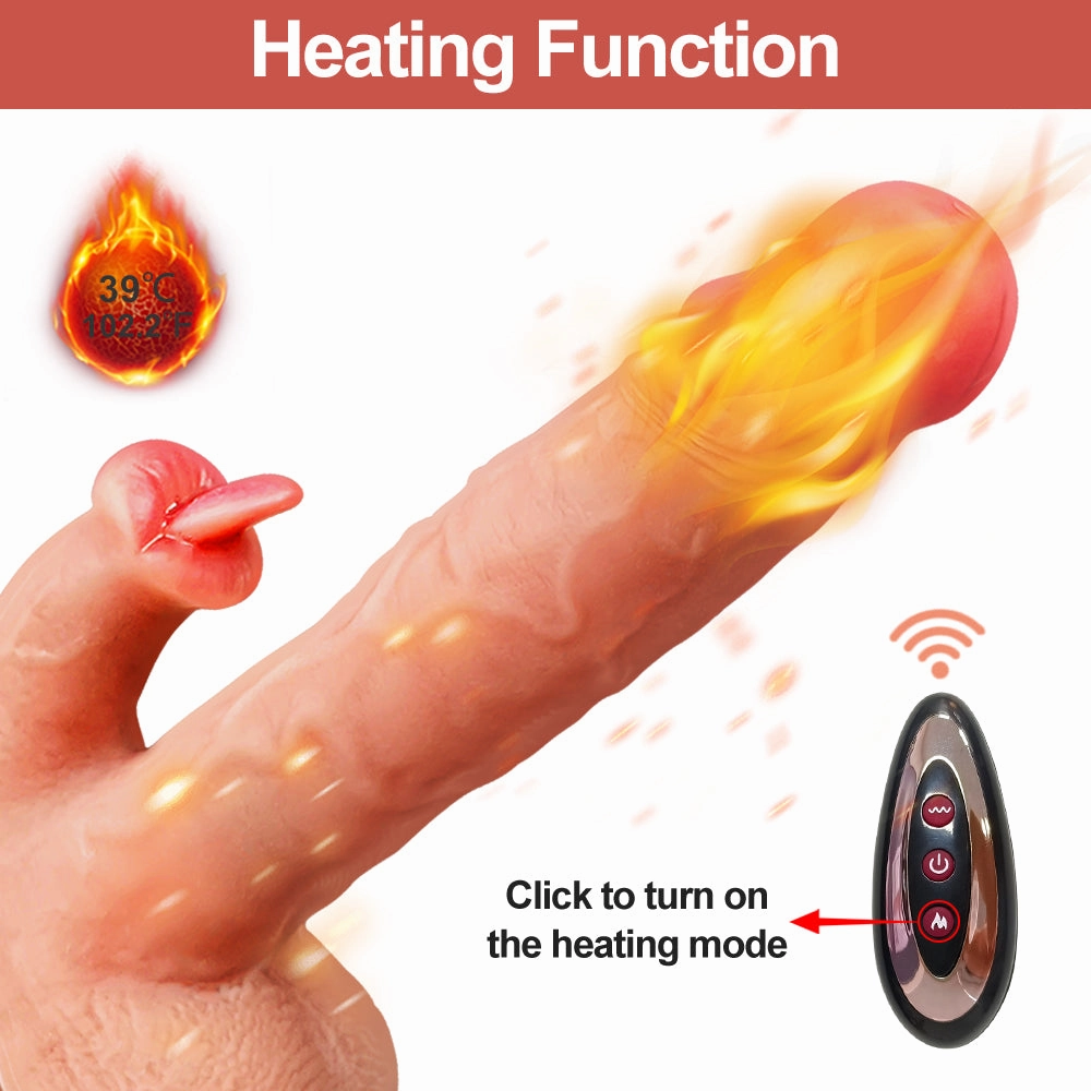 Bowman - Licking Heating Vibrating and Thrusting Dildo with Little Tongue