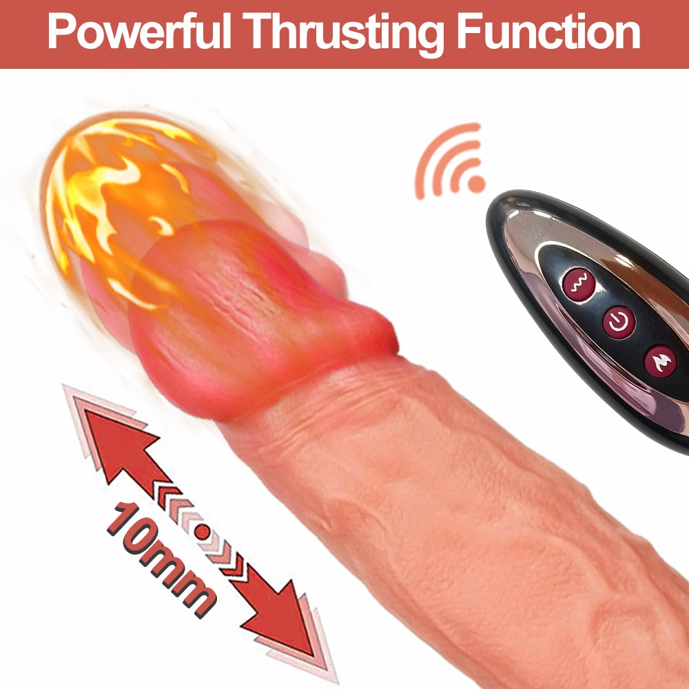 Bowman - Licking Heating Vibrating and Thrusting Dildo with Little Tongue