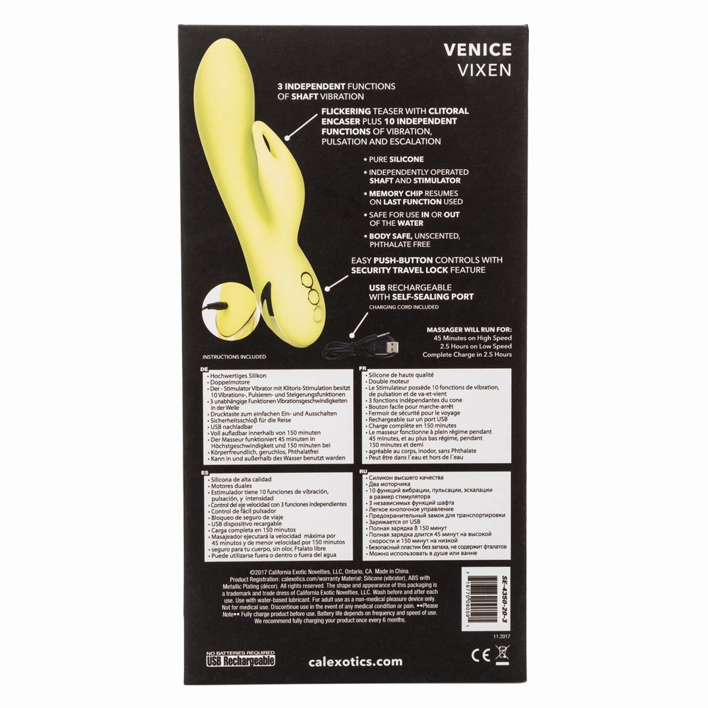 California Dreaming Venice Vixen Clitoral Encaser Rabbit Vibrator