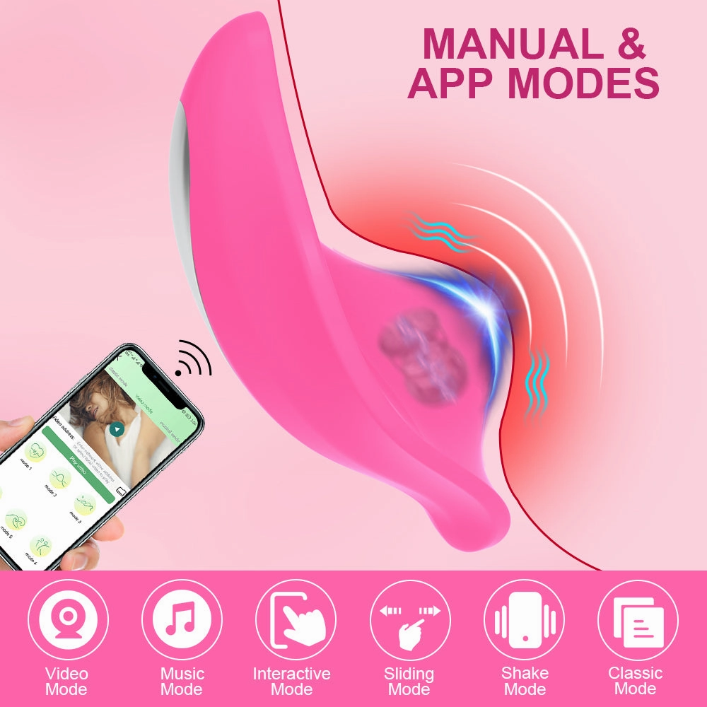 Clit Bluetooth APP Vibrator Female Wireless Remote Control Wearable Vibrating Egg Clitoris Stimulator Sex Toys for Women Couples