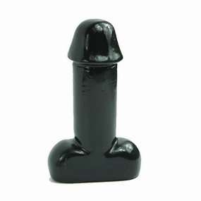 CLOSEOUT - ANAL PLUG  BLACK PVC#25