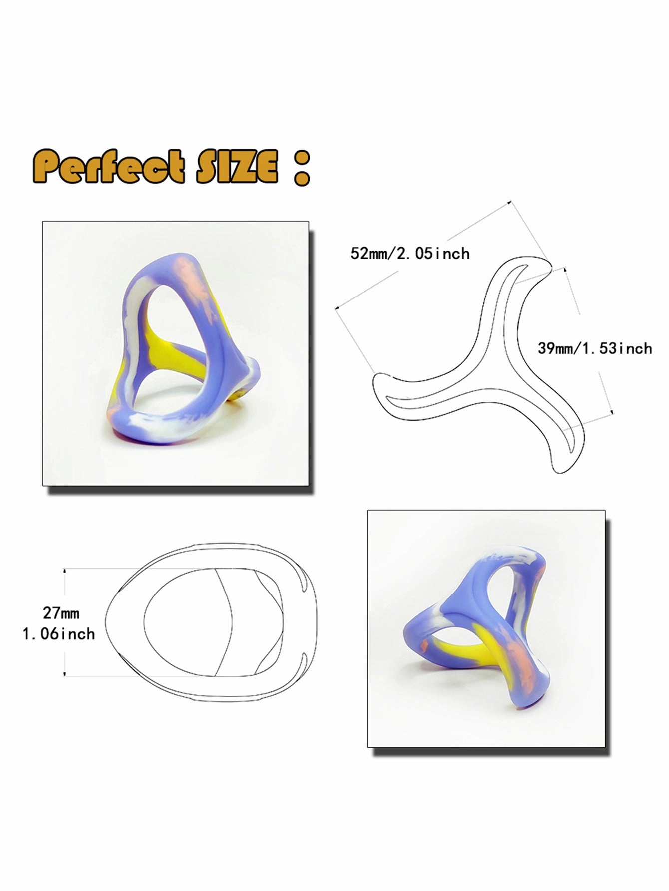 Cock Ring for Men Ejaculation Delay Penis Ring Sex Toys for Couples