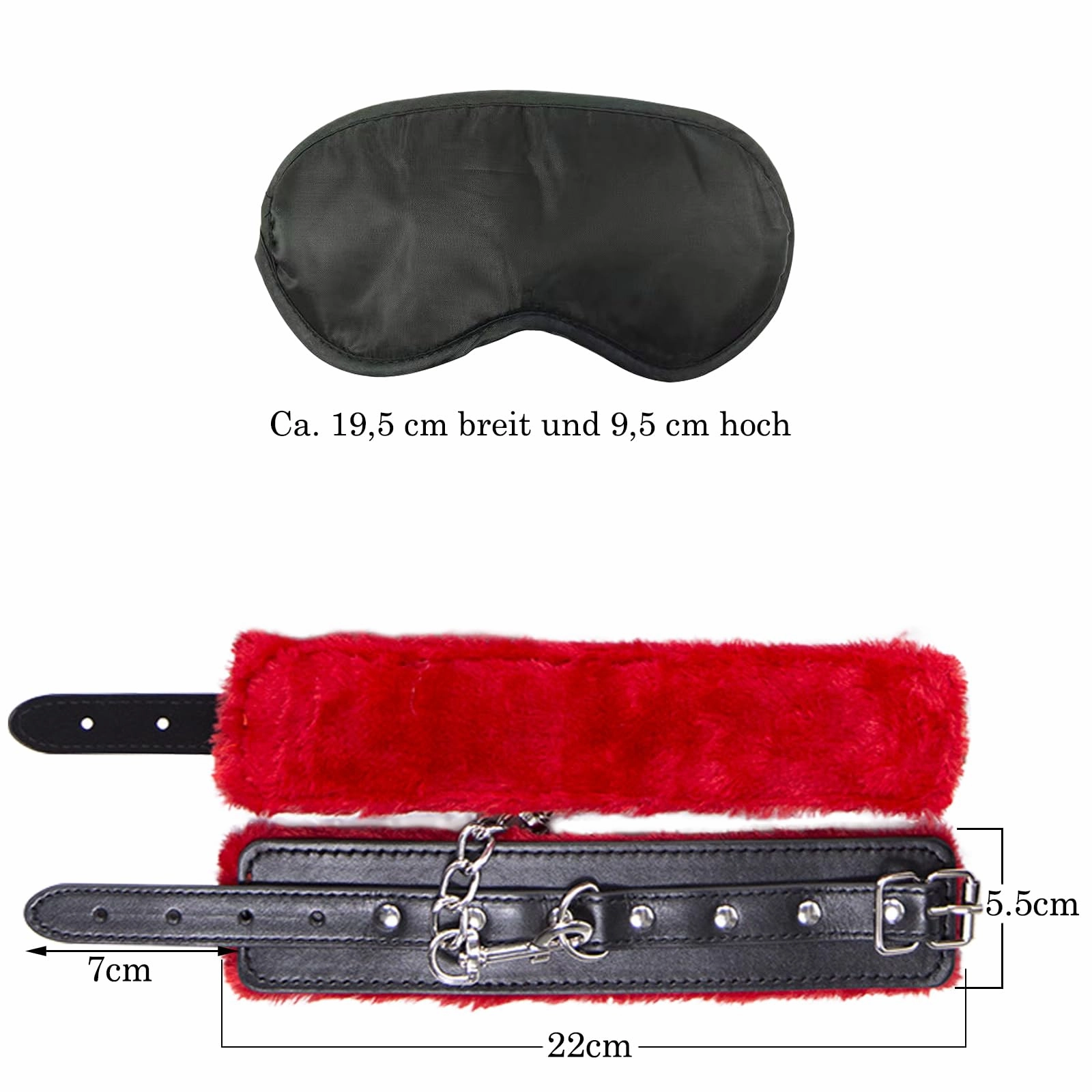 Complete BDSM Set for Sensory Control and Restraint