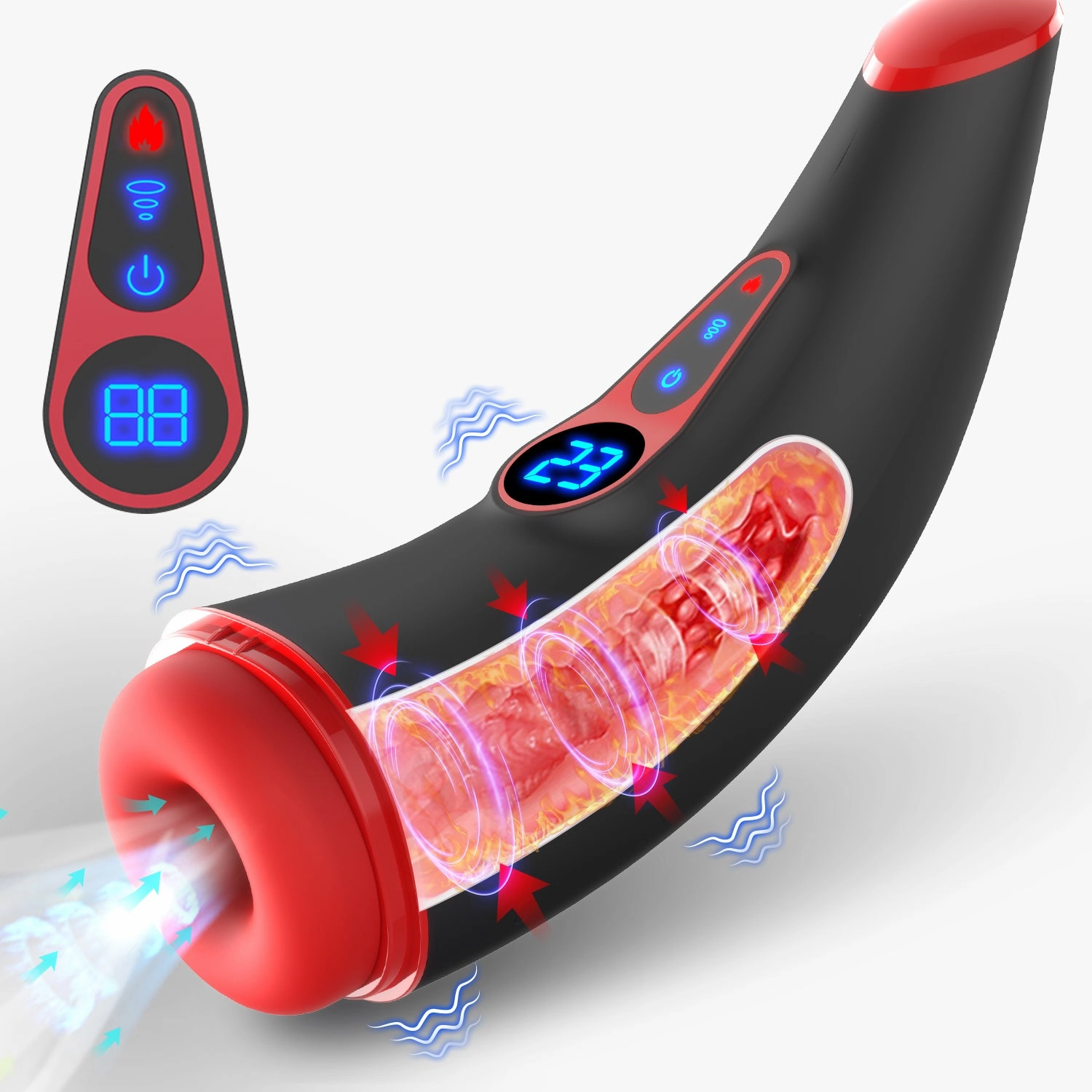 Cone - Male Masturbator Cup With 9 Sucking & 9 Vibrating Modes
