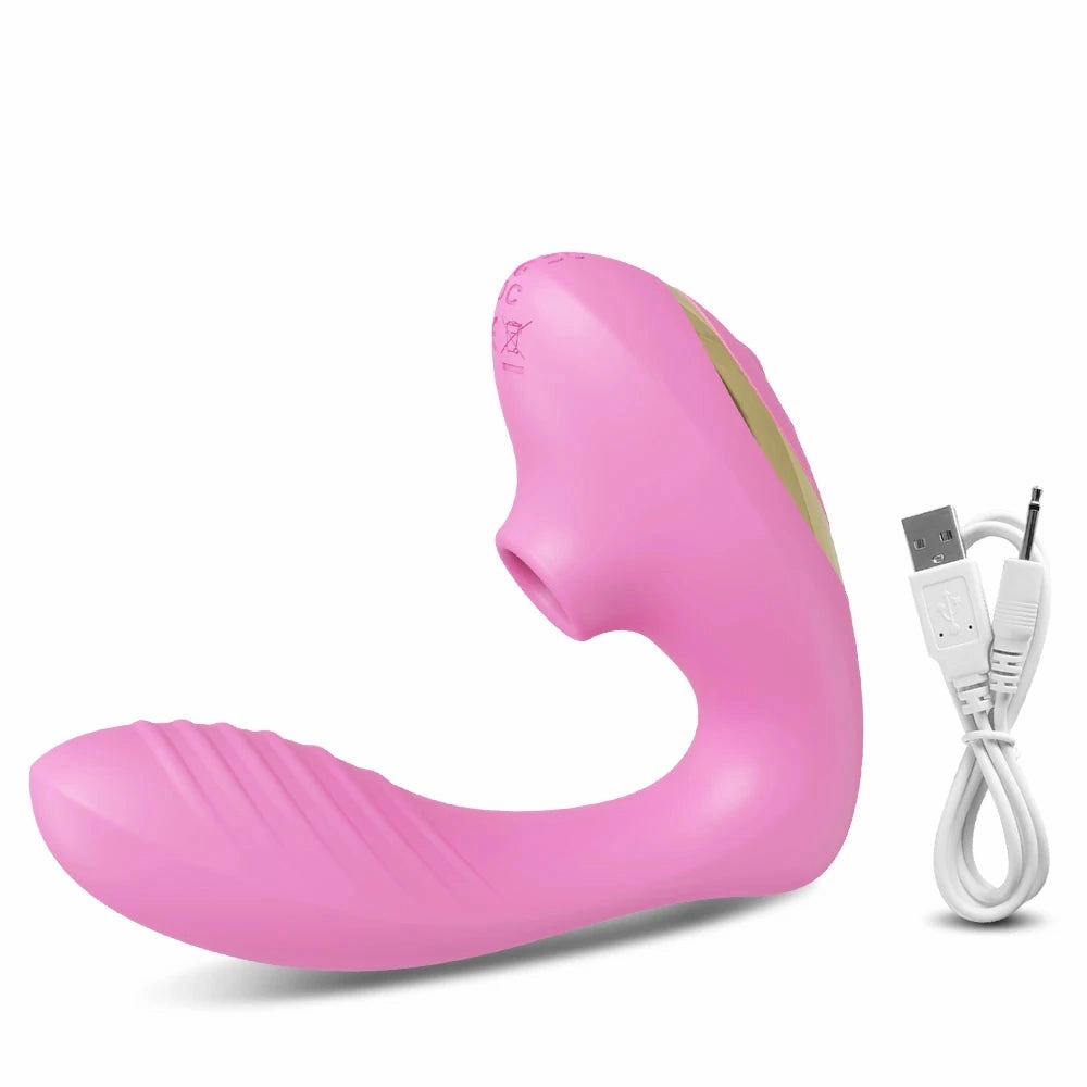 Contactless Air Flow Clit Suctioning Vibrator | Dual Stimulation with 10 Suction & Vibration Modes