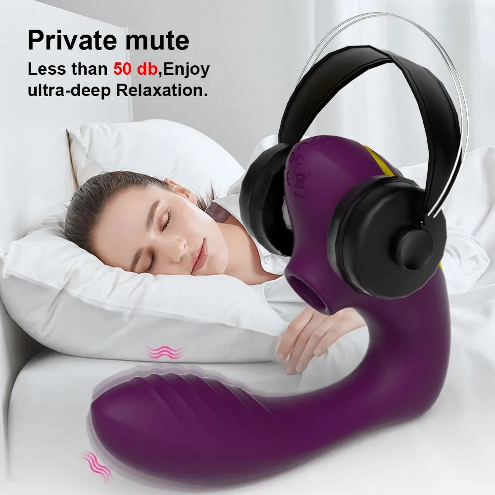 Contactless Air Flow Clit Suctioning Vibrator | Dual Stimulation with 10 Suction & Vibration Modes