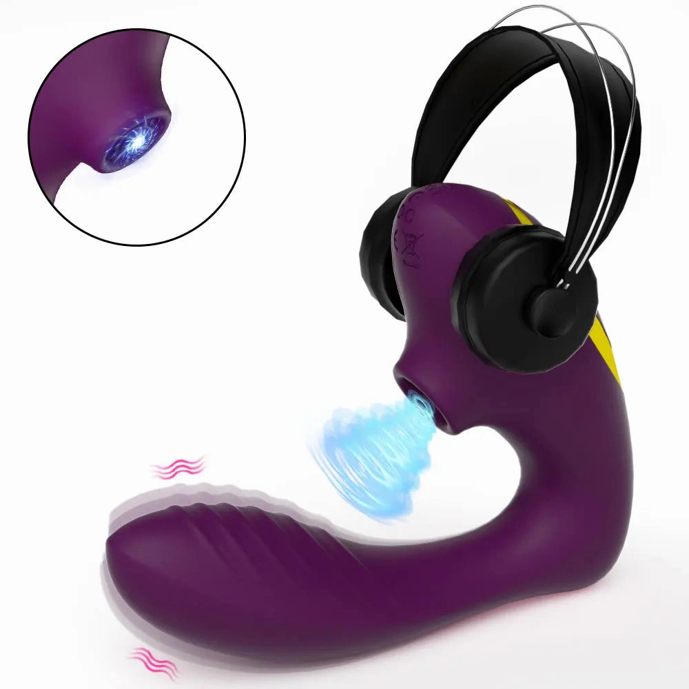 Contactless Air Flow Clit Suctioning Vibrator | Dual Stimulation with 10 Suction & Vibration Modes