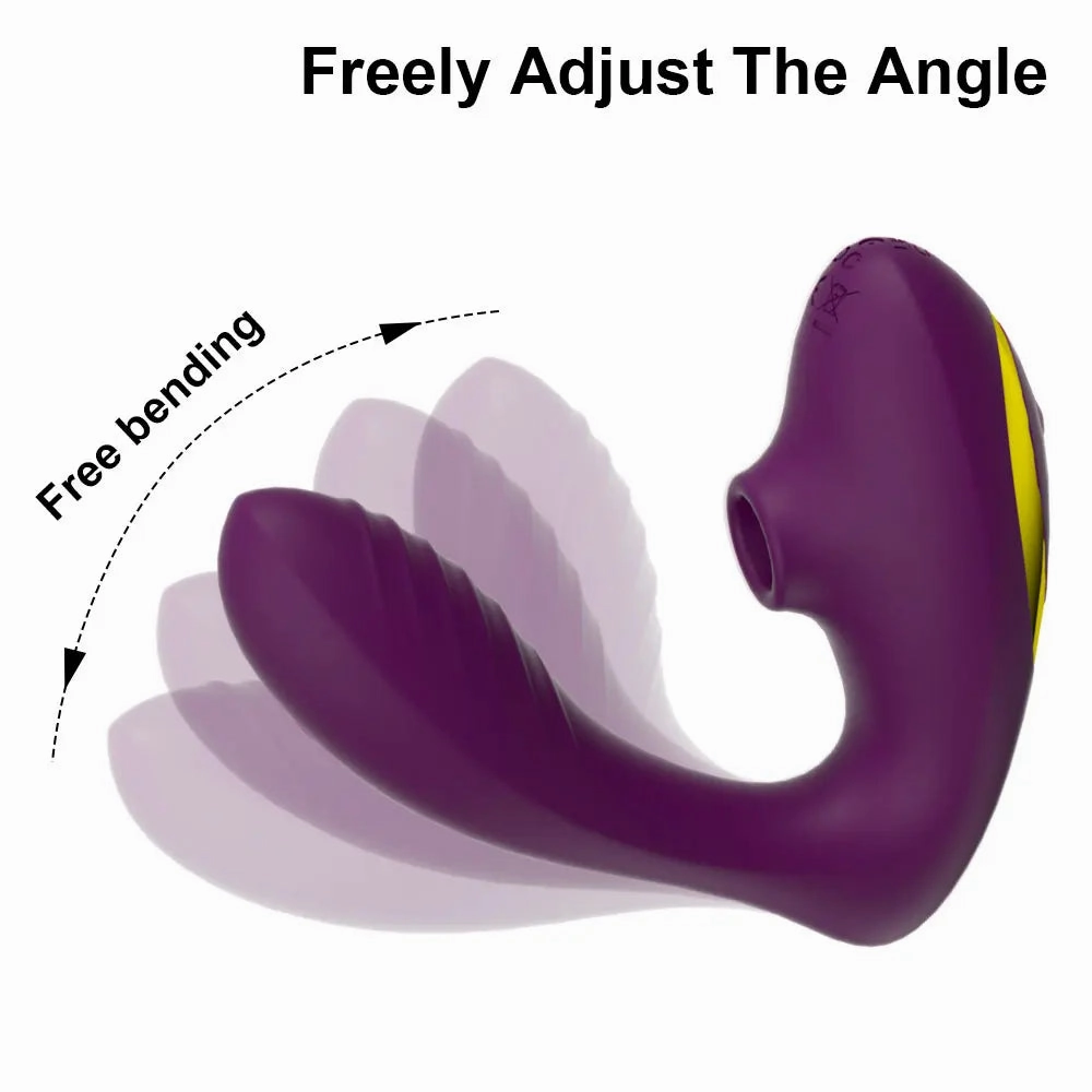 Contactless Air Flow Clit Suctioning Vibrator | Dual Stimulation with 10 Suction & Vibration Modes