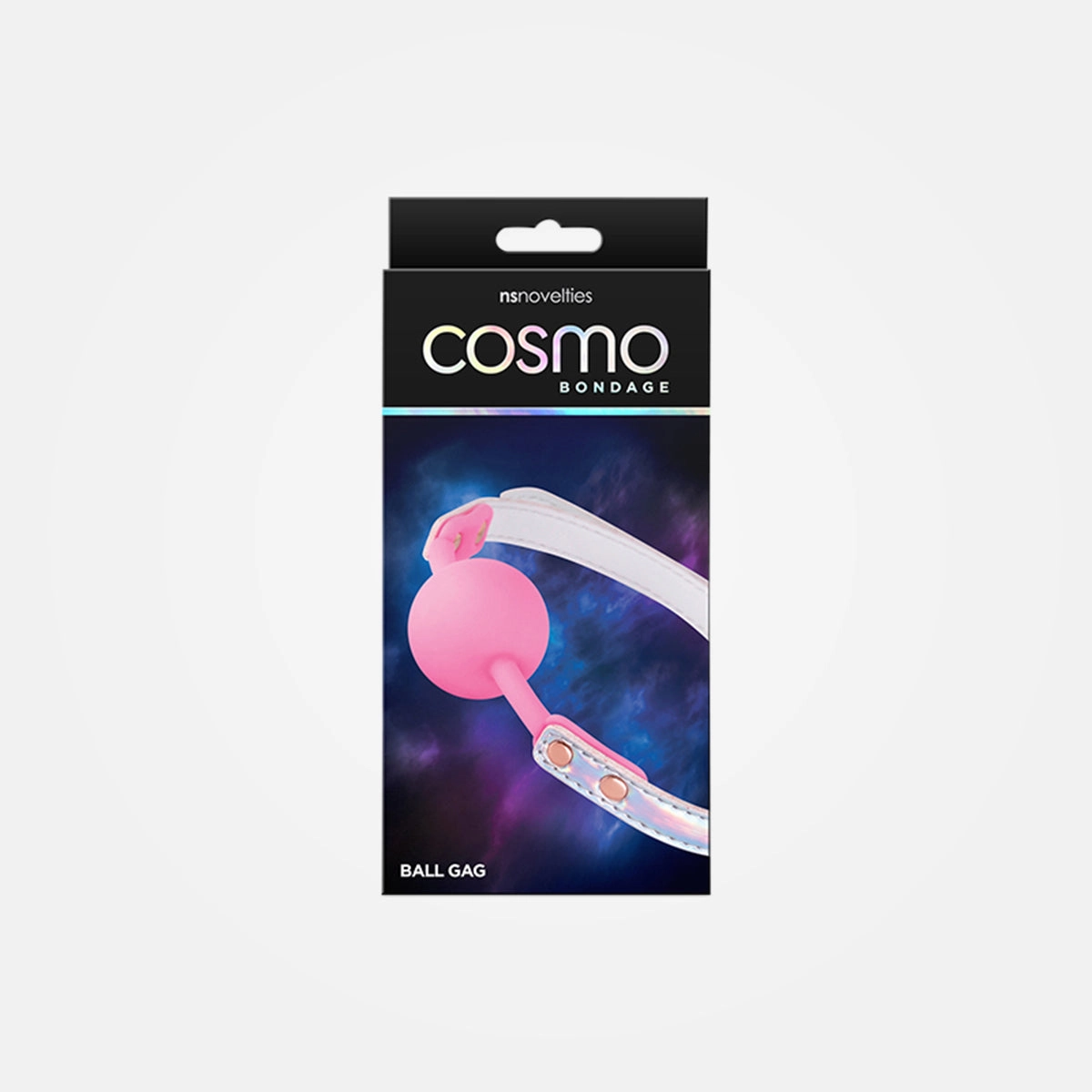 Cosmo Bondage - Metallic Rainbow Pink Mouth Restraint Ball Gag