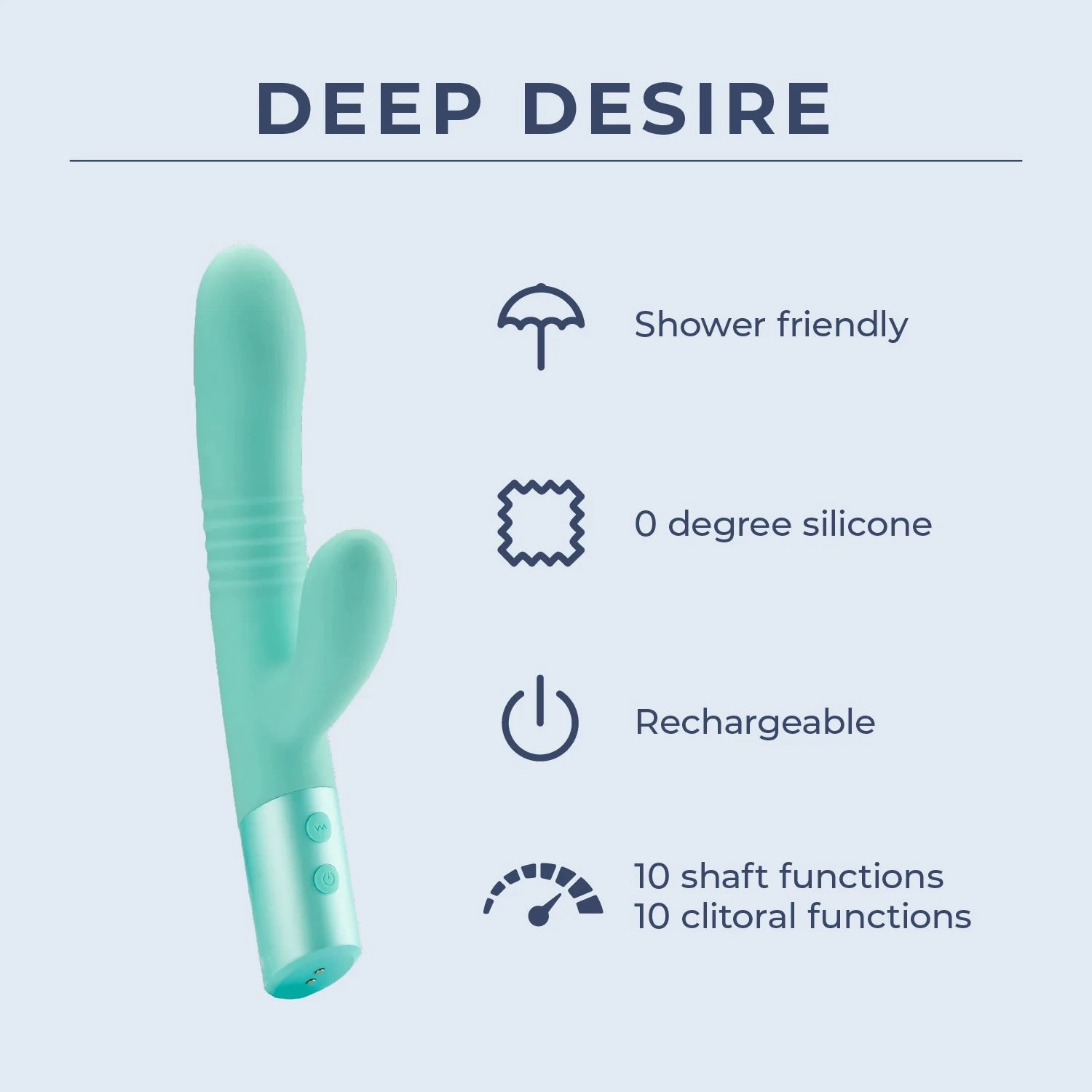 Deep Desire - Thrusting Dual Rabbit Vibe - NEW!