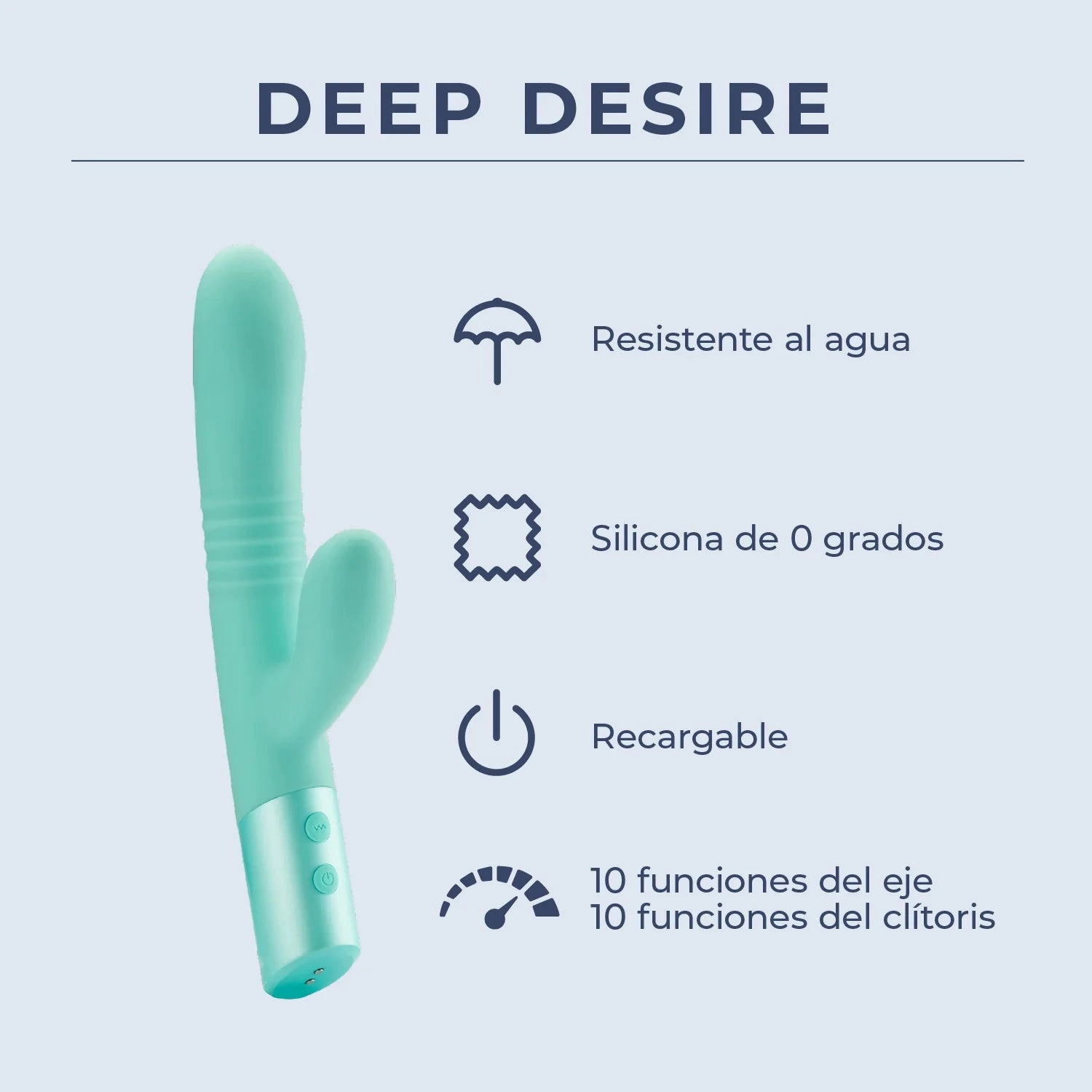 Deep Desire - Thrusting Dual Rabbit Vibe - NEW!
