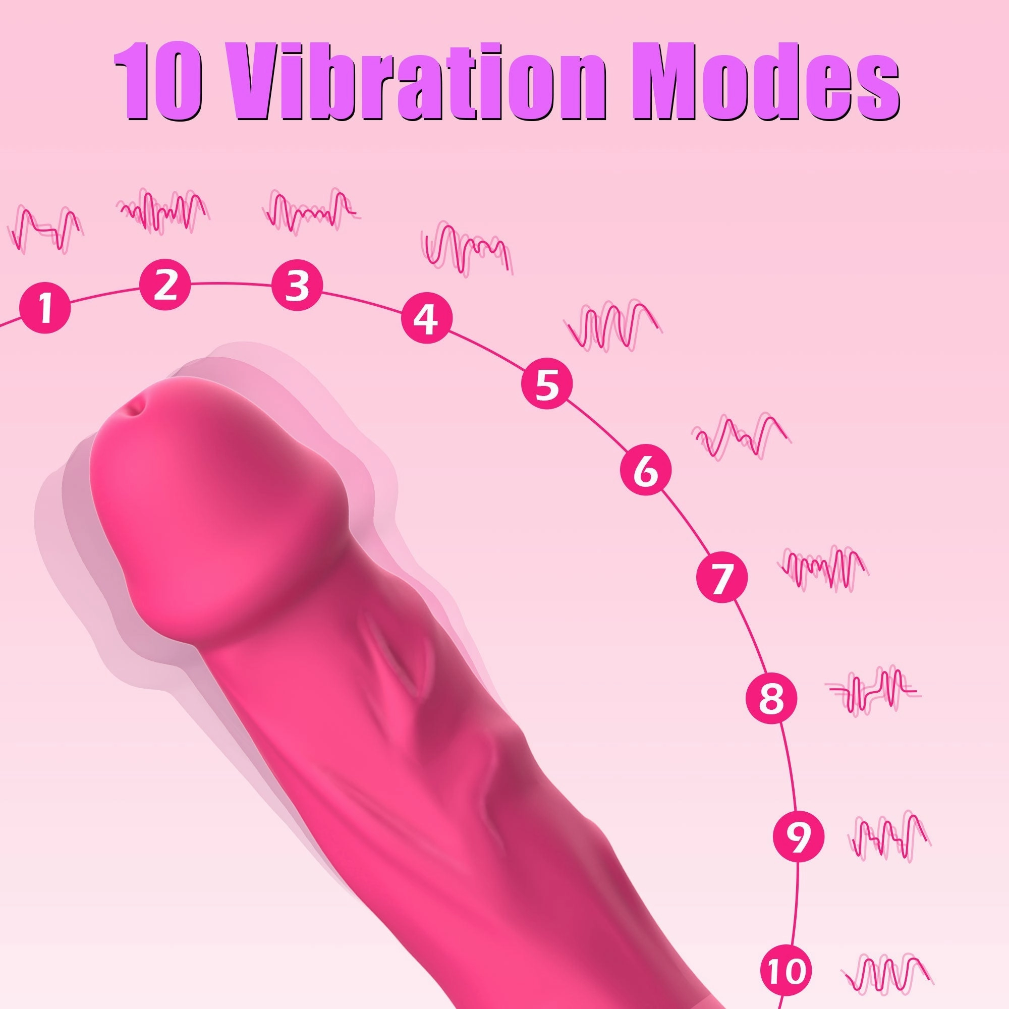Dildo Vibrator With Vibration & Heating