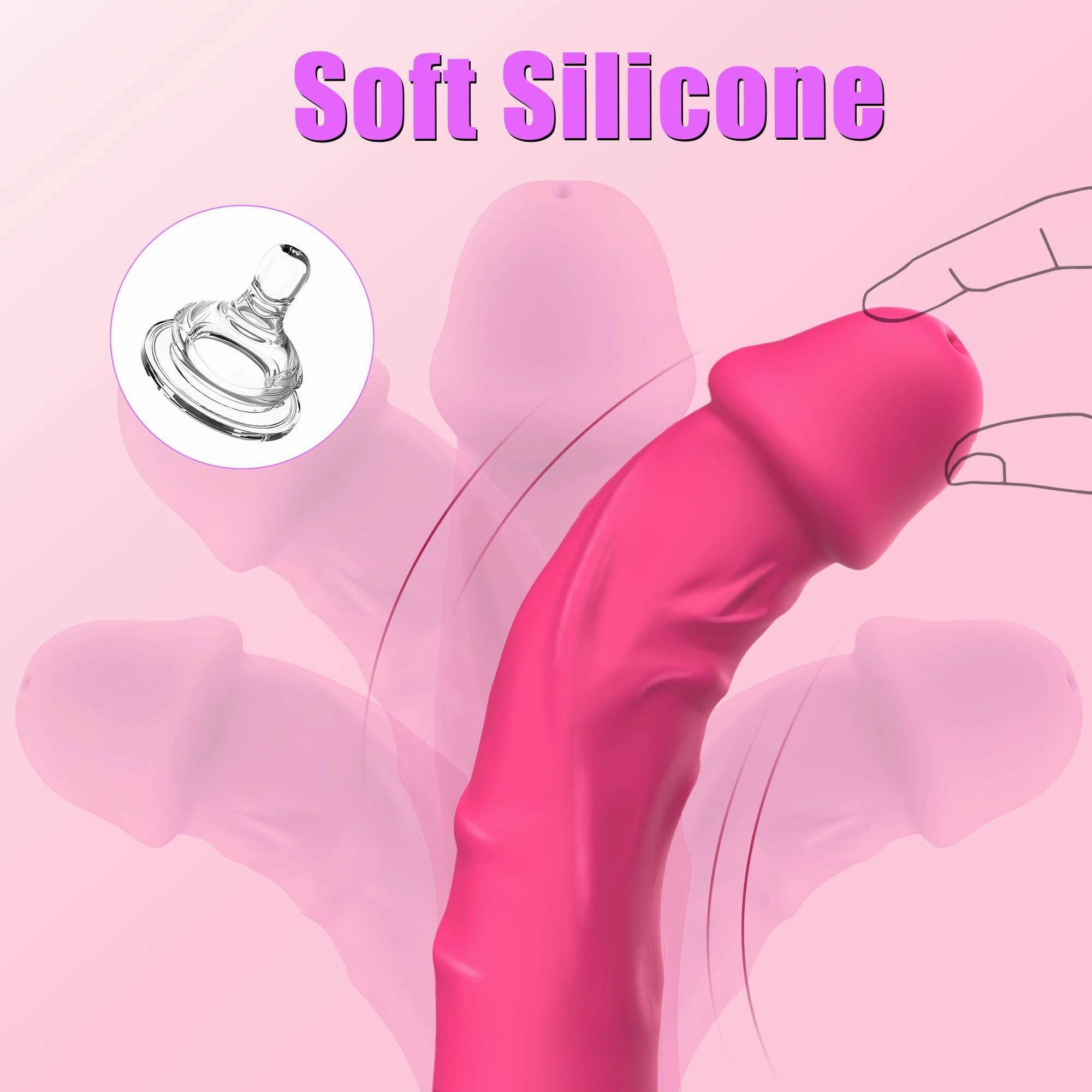 Dildo Vibrator With Vibration & Heating